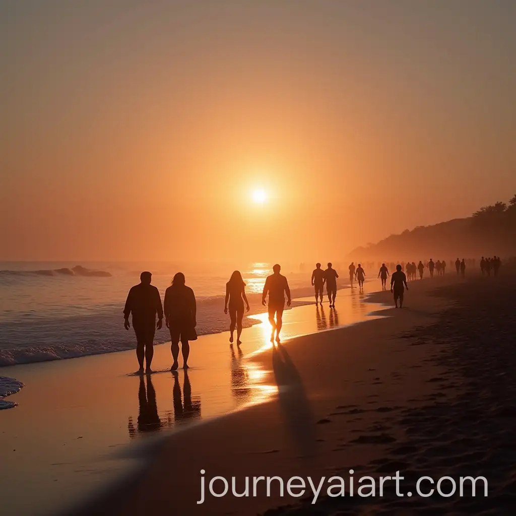 AI-Image-Prompt-ExpansionPeople-Enjoying-Sunset-on-the-Beach