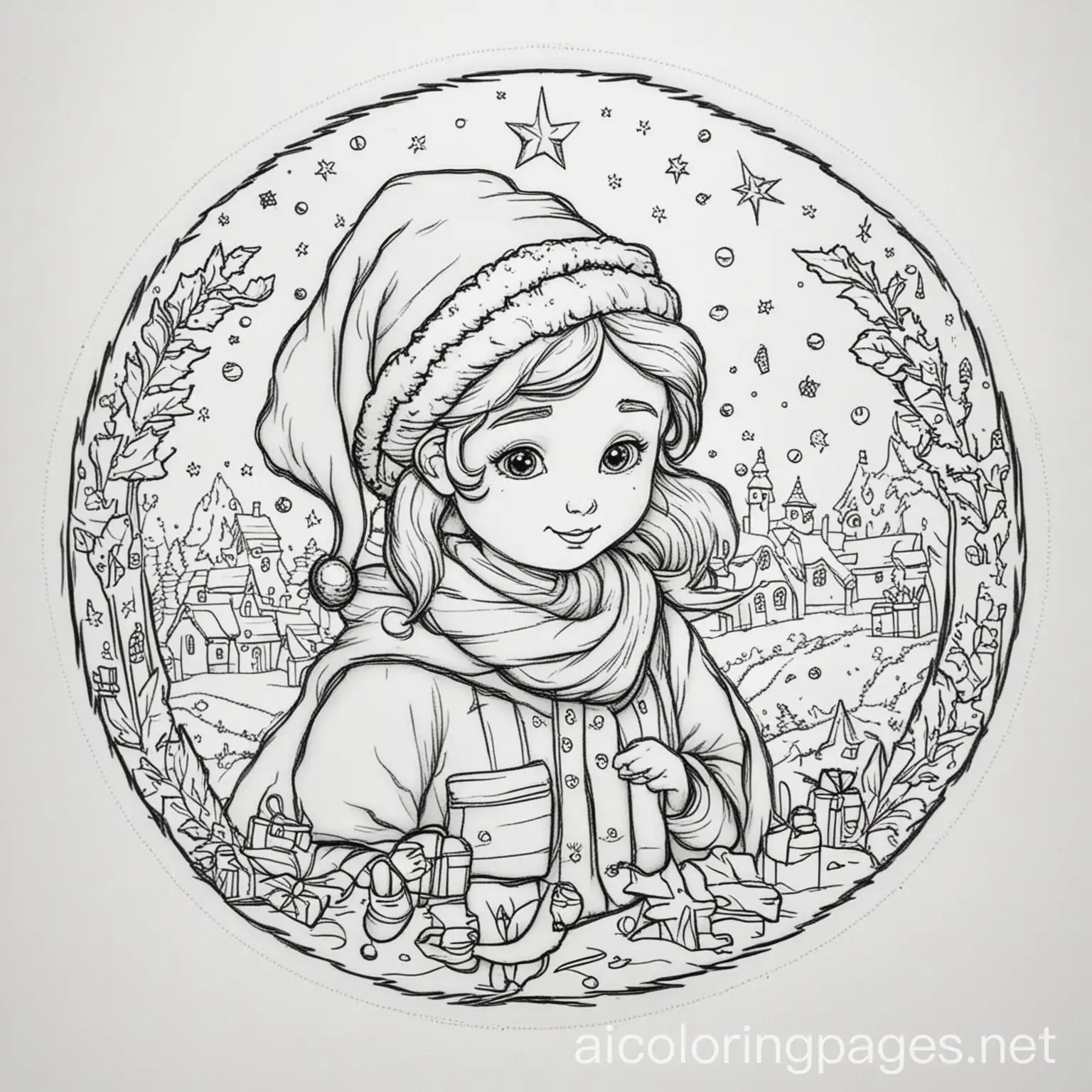 Christmas-Magic-for-Kids-Coloring-Page