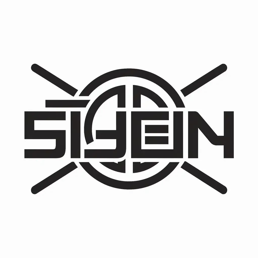 a logo design,with the text "Sijeun", main symbol:Korean style,Moderate,be used in Entertainment industry,clear background