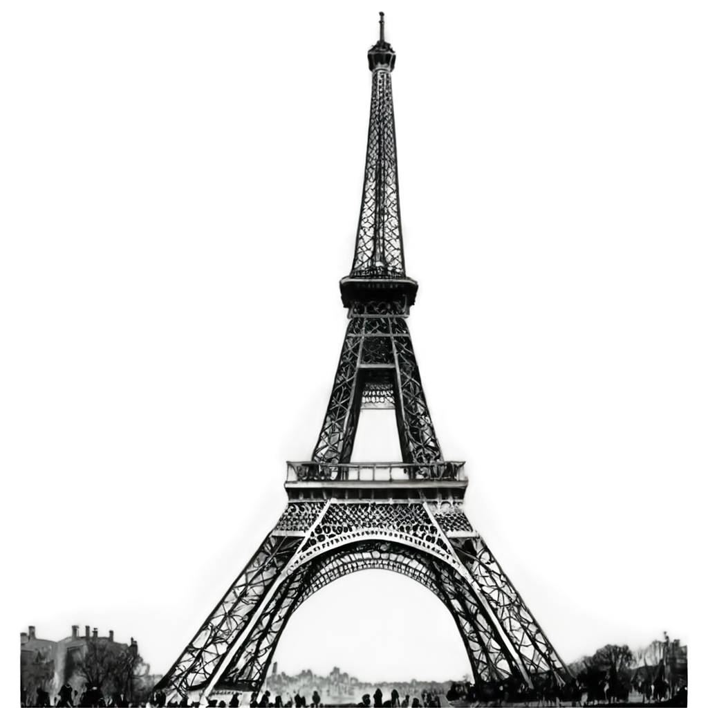 Eiffel-Tower-Image-in-1889-PNG-Vintage-Historical-Landmark-in-HighQuality-Format