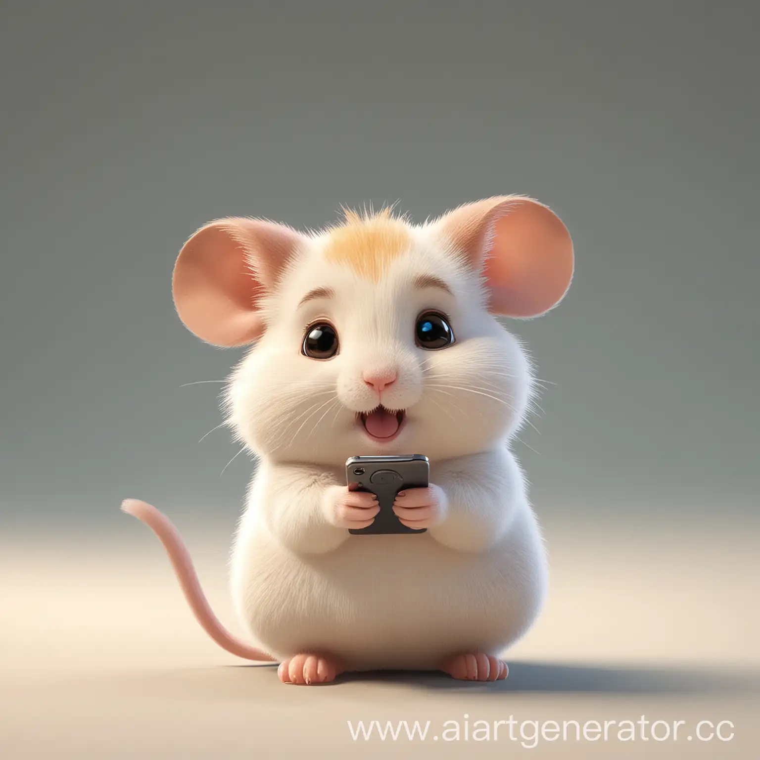 Playful-Cartoon-Hamster-Using-Smartphone