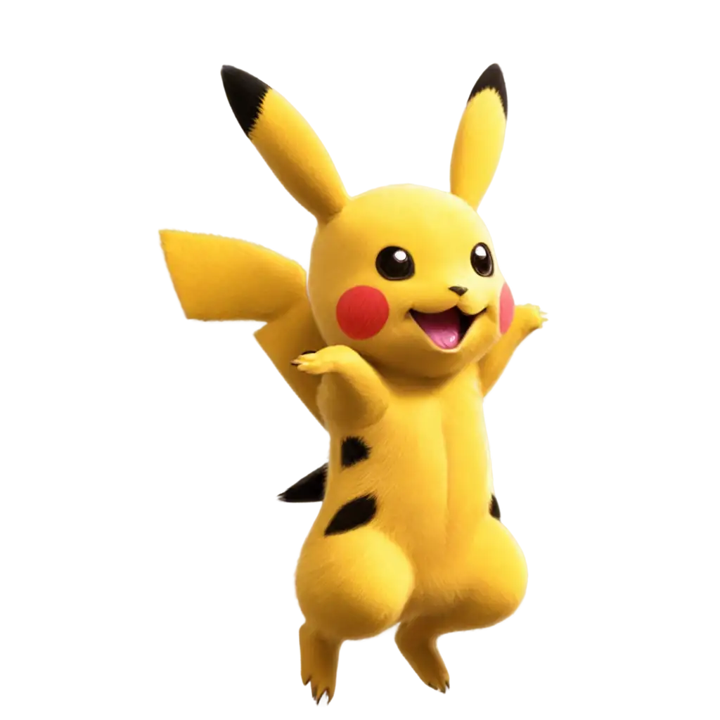 Cheerful-Pikachu-Jumping-and-Smiling-PNG-Image-Capture-Pikachus-Playful-Spirit-in-HighQuality