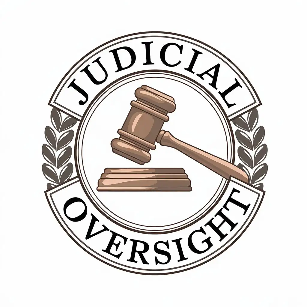 LOGO Design for Judicial Oversight Vector Logo with Clear Background and Moderate Symbolism