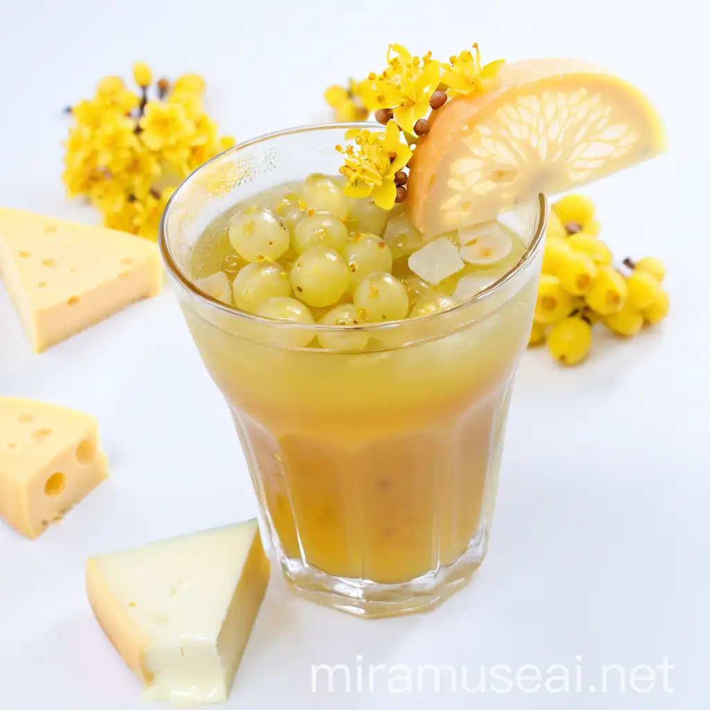 Delicious Osmanthus Cheese Dessert with Longan