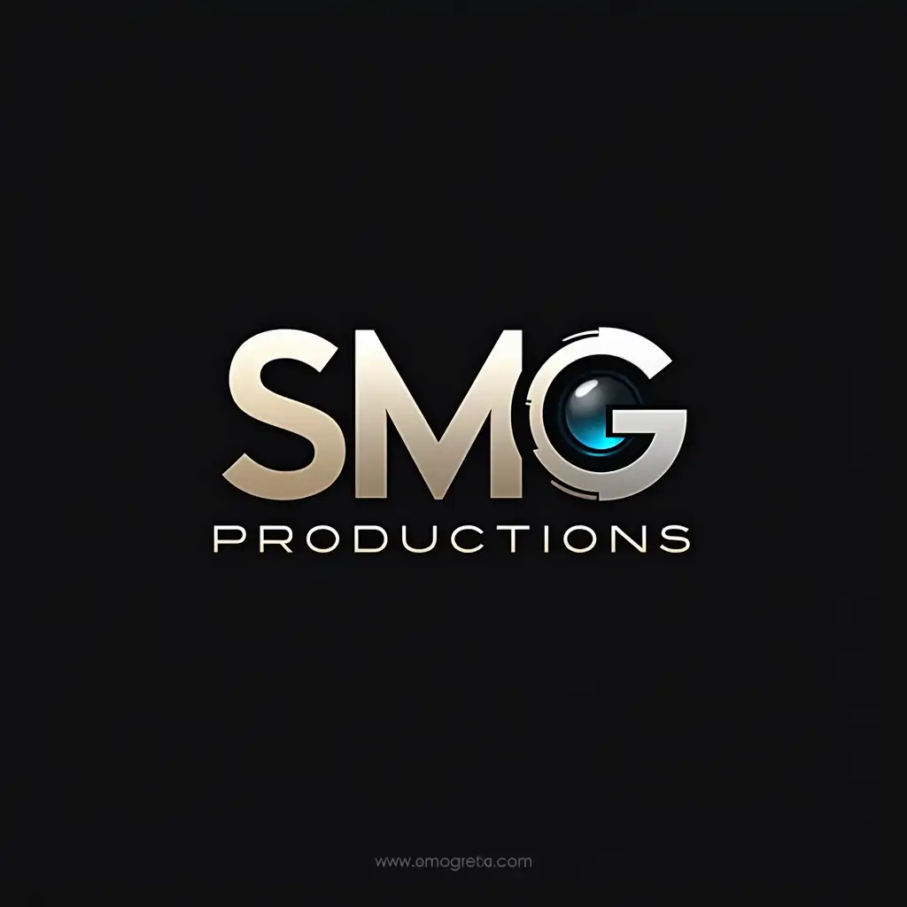 Minimalist-Typography-Logo-Design-for-SMG-Productions-with-Custom-Font-and-Film-Element