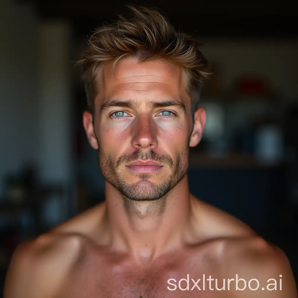 Caucasian-Male-Portrait-with-Tousled-Light-Brown-Hair-and-Blue-Eyes