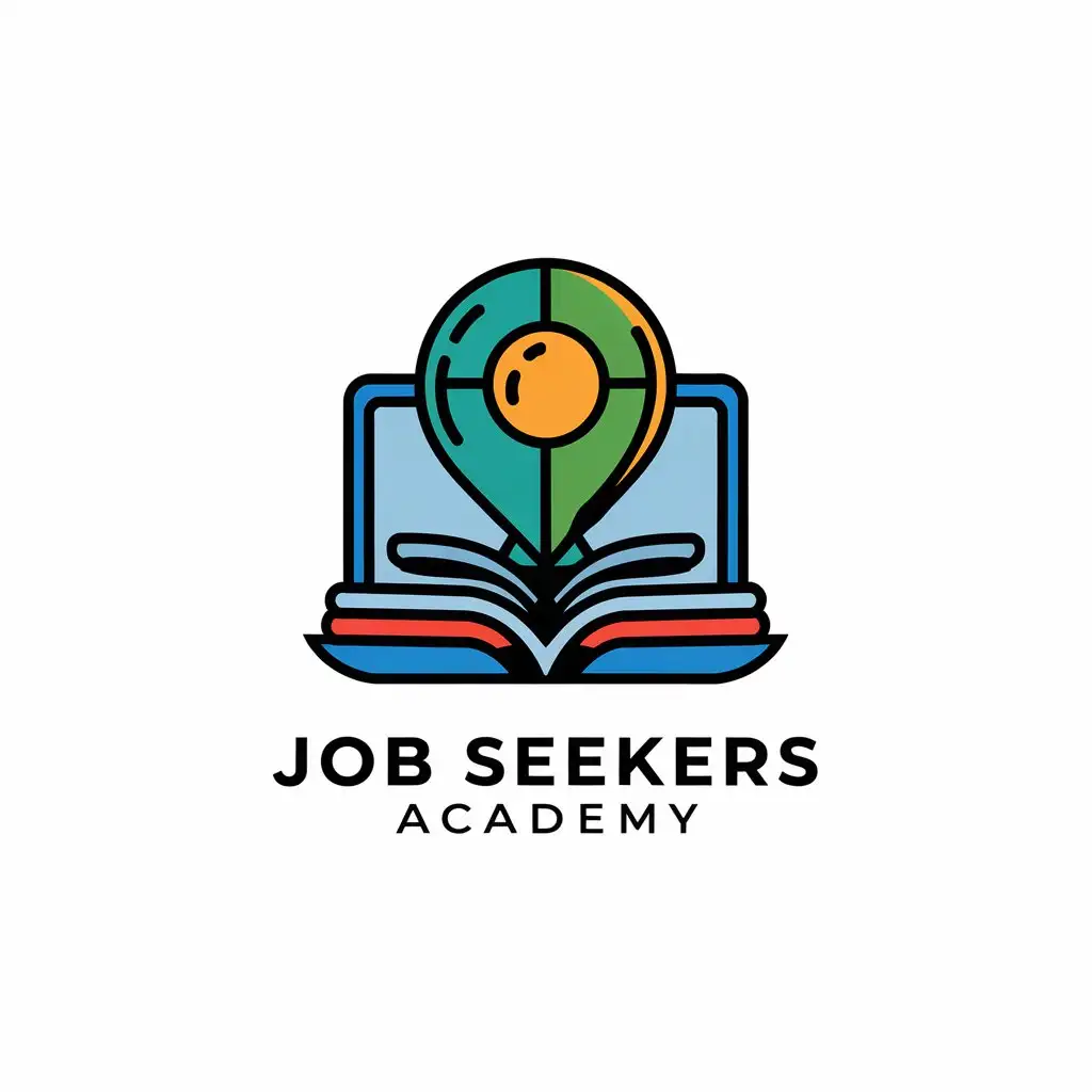 a vector logo design,with the text "job seekers academy", main symbol:a logo about online business,Moderate,be used in Internet industry,clear background