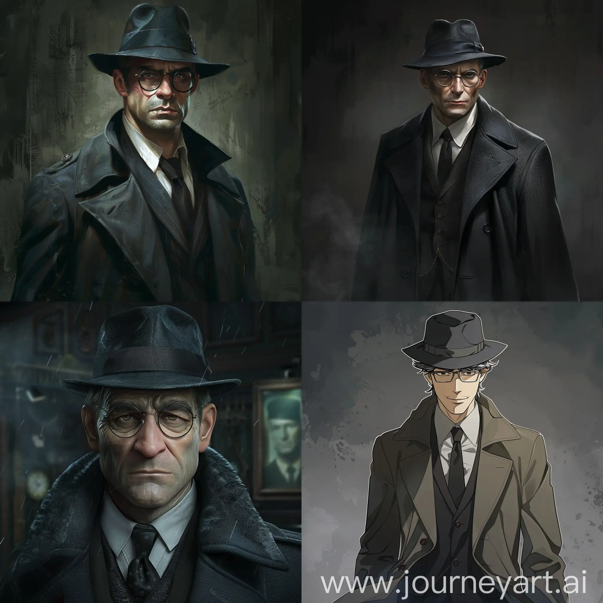 MiddleAged-Man-in-Stylish-Fedora-Hat-and-Long-Coat