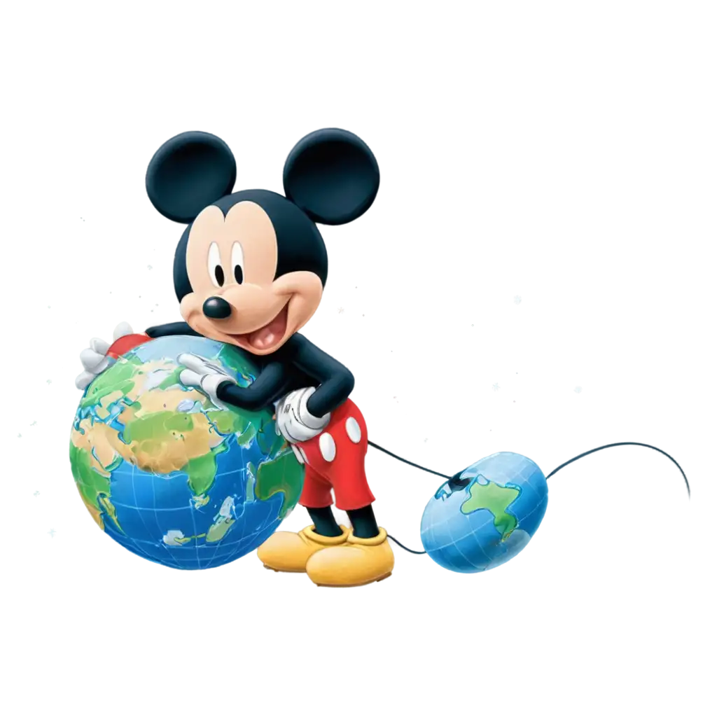 Mickey-Mouse-with-the-World-PNG-A-HighQuality-Image-for-Global-Use