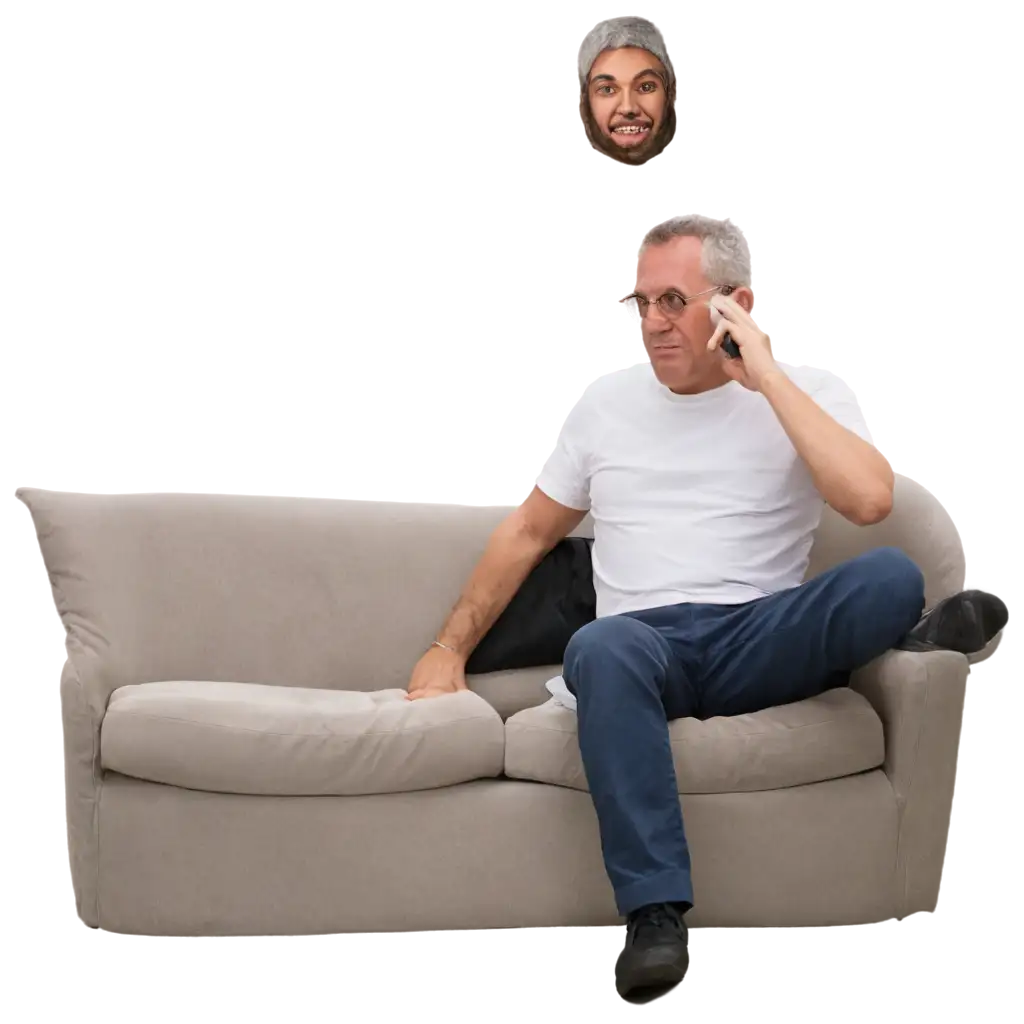 Father-Sitting-on-the-Couch-HighQuality-PNG-Image-for-Various-Uses