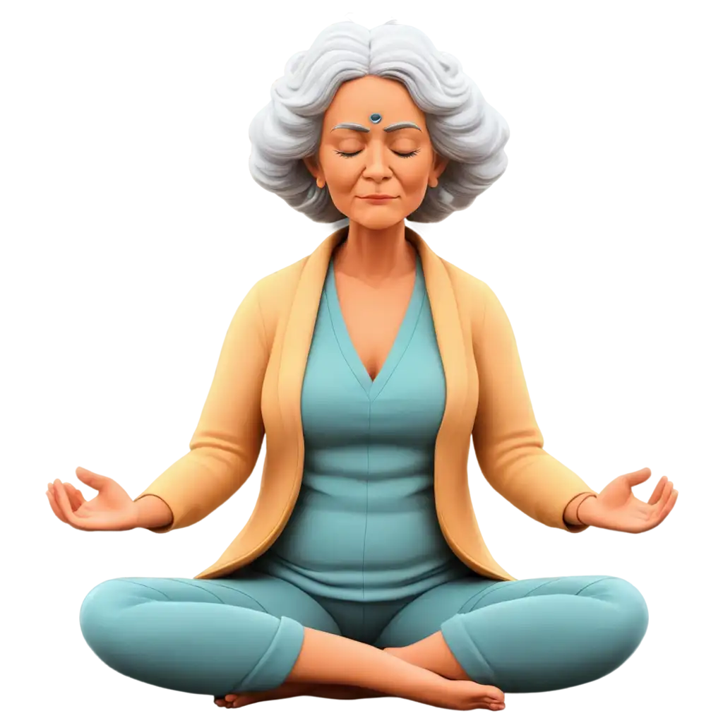 Animated-PNG-of-an-Old-Lady-Meditating-Like-a-Fakir-Enhancing-Tranquility-in-Digital-Art