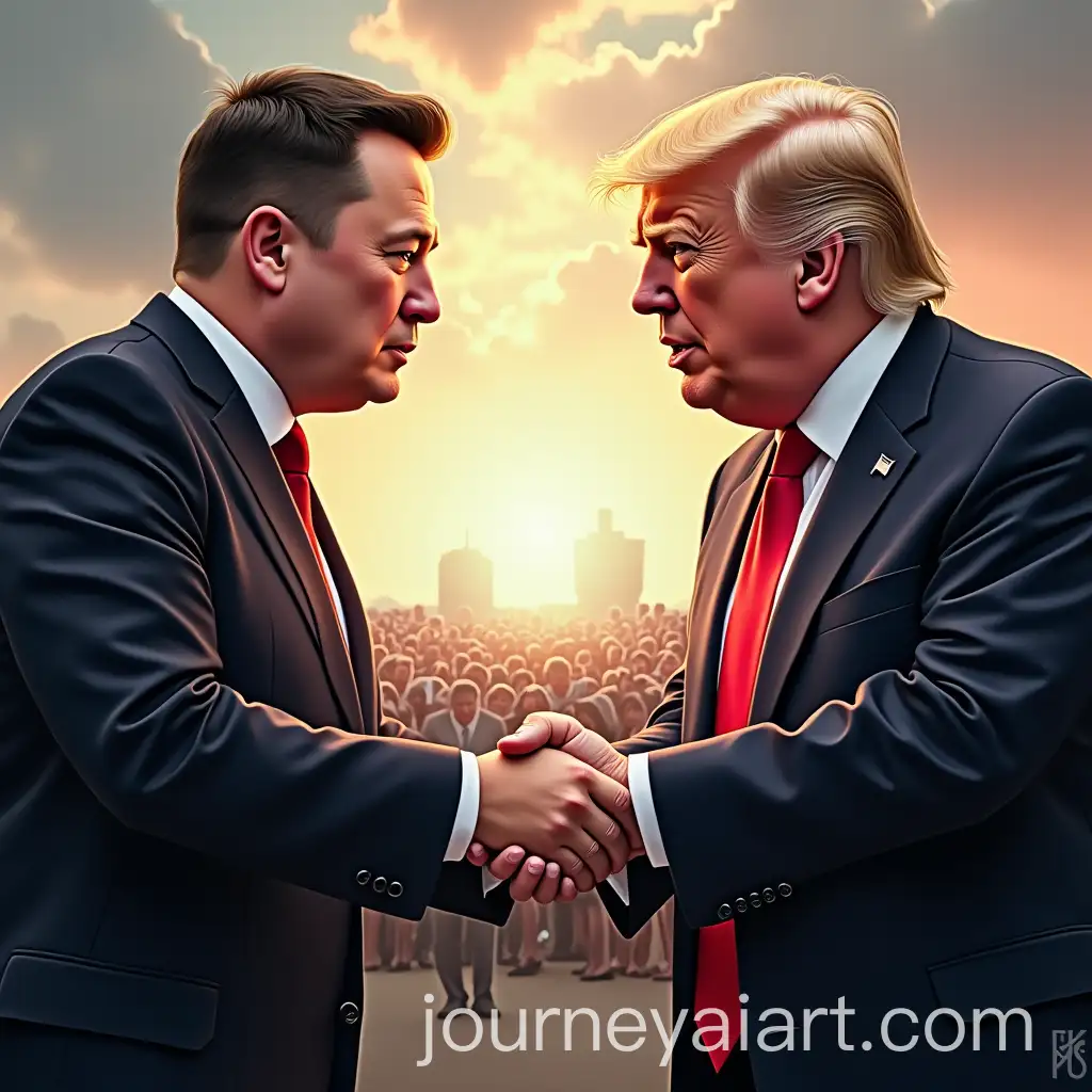 TrumpAI-Image-Prompt-Expansion-and-Musk-Engaged-in-Feud-in-Dynamic-Portrait