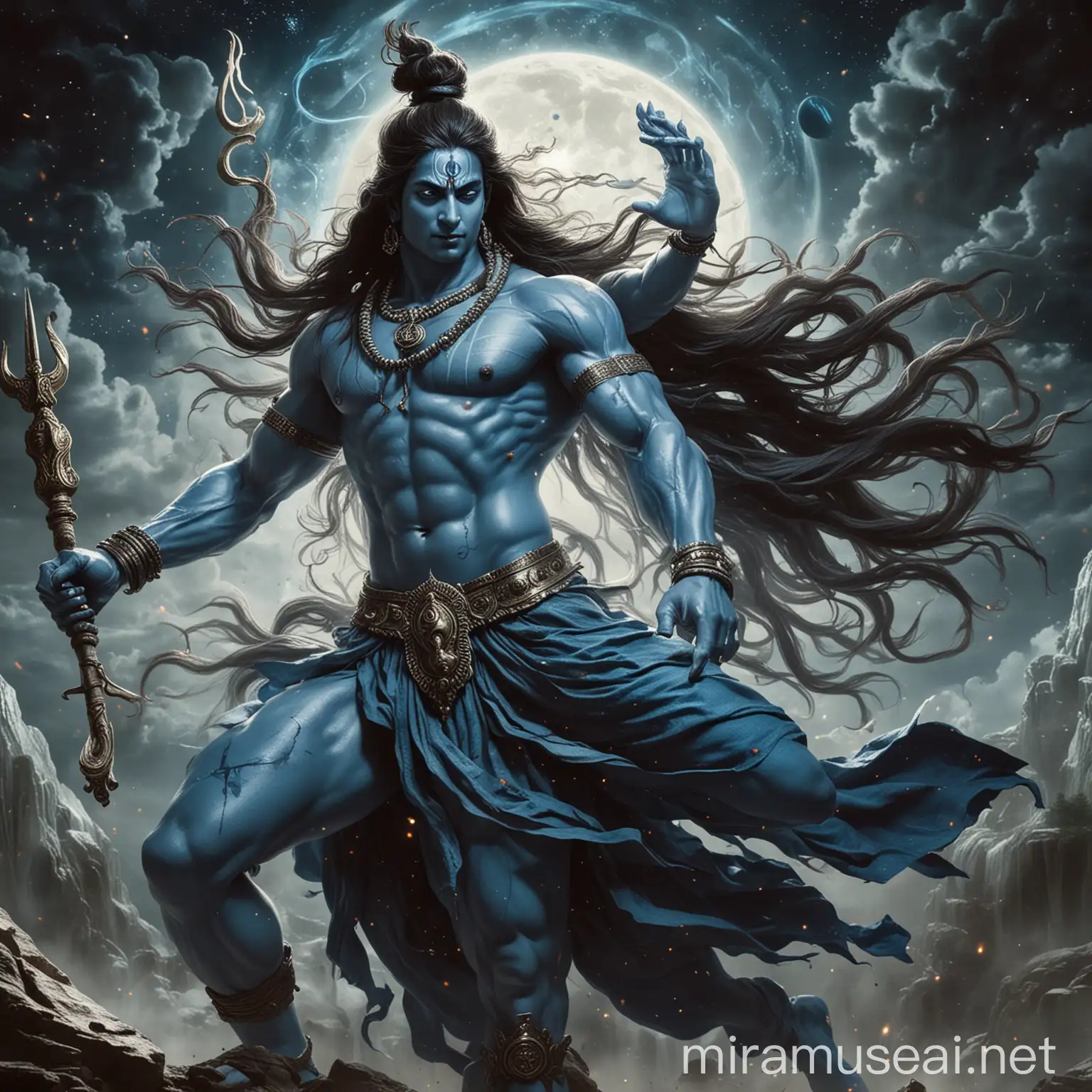 Epic Battle of Lord Shiva Against Malevolent Spirit