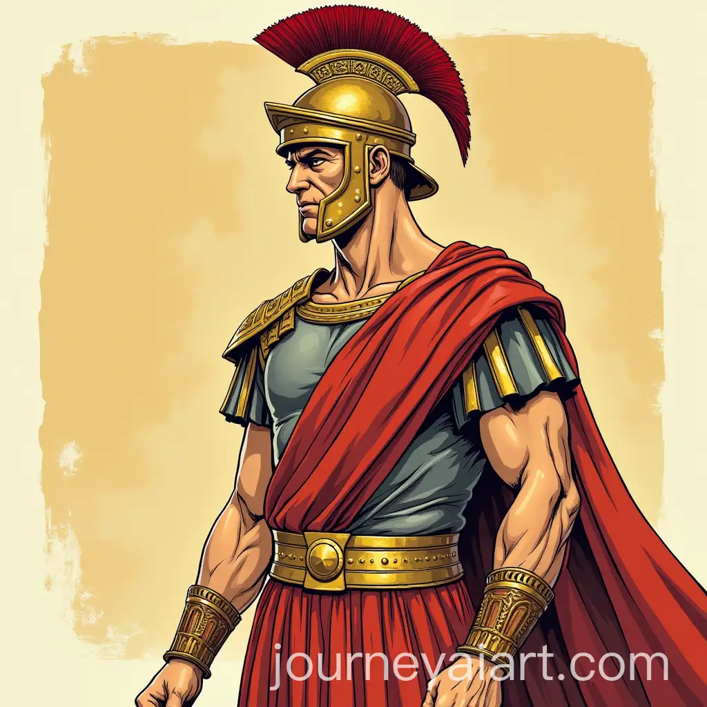 Roman-Emperor-in-Tintin-Style-Illustration
