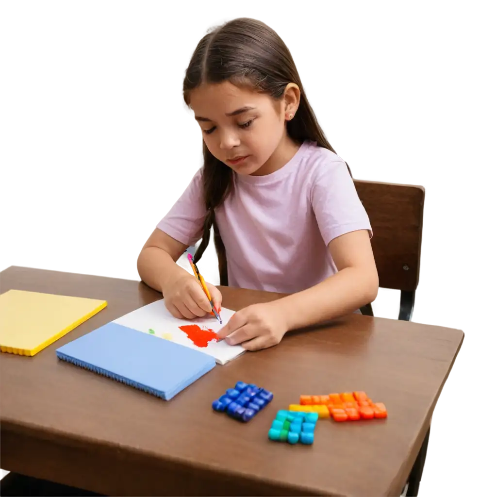 Colorful-Child-Drawing-with-Crayons-PNG-Image-Creative-Play-on-Study-Table