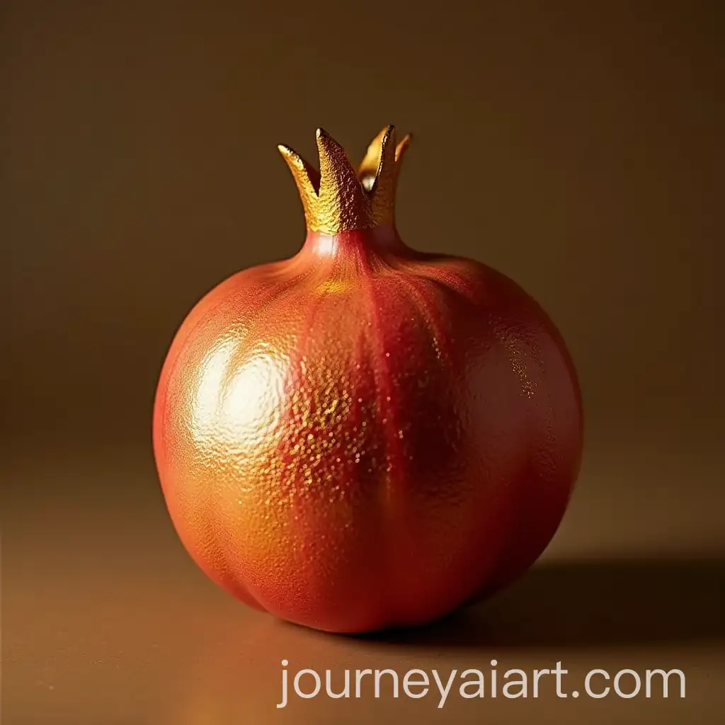 Golden-Pomegranate-on-Display