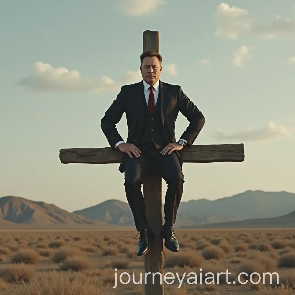 Elon-Musk-Portrait-on-a-Cross-Artwork