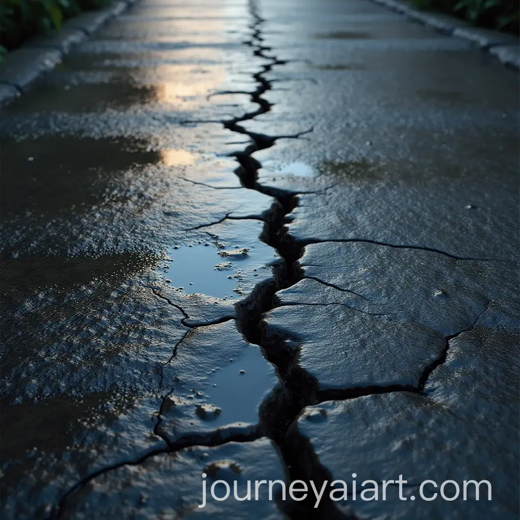 Cracked-Wet-Concrete-with-Dark-Texture