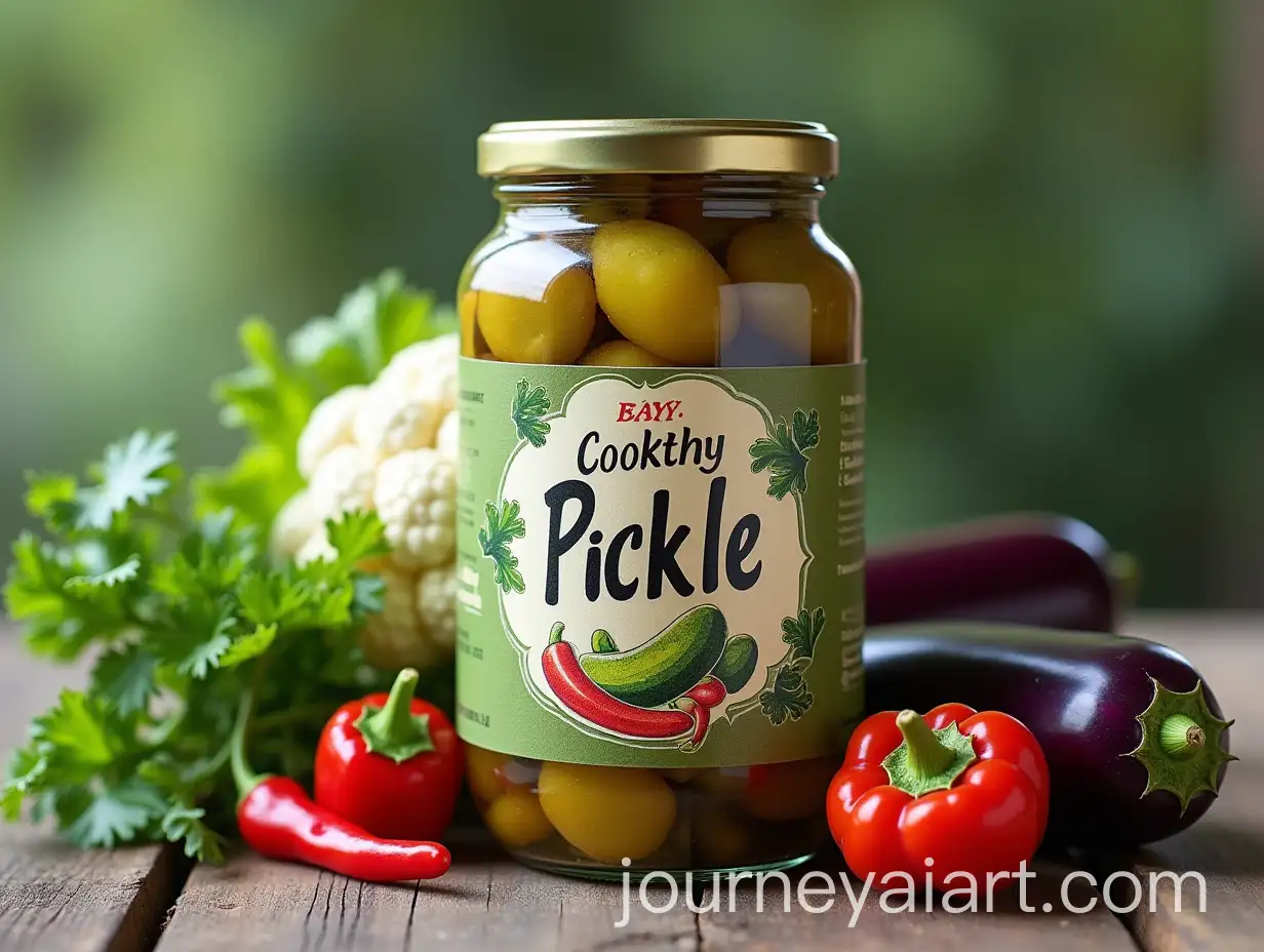 Fresh-Raw-Ingredients-for-Homemade-Pickles-Cauliflower-Cucumber-Eggplant-Celery-and-Red-Hot-Pepper