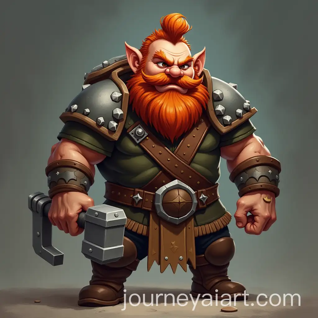 Aggressive-DwarfDwarf-Brawler-Image-Expansion-Brawler-Character-Design