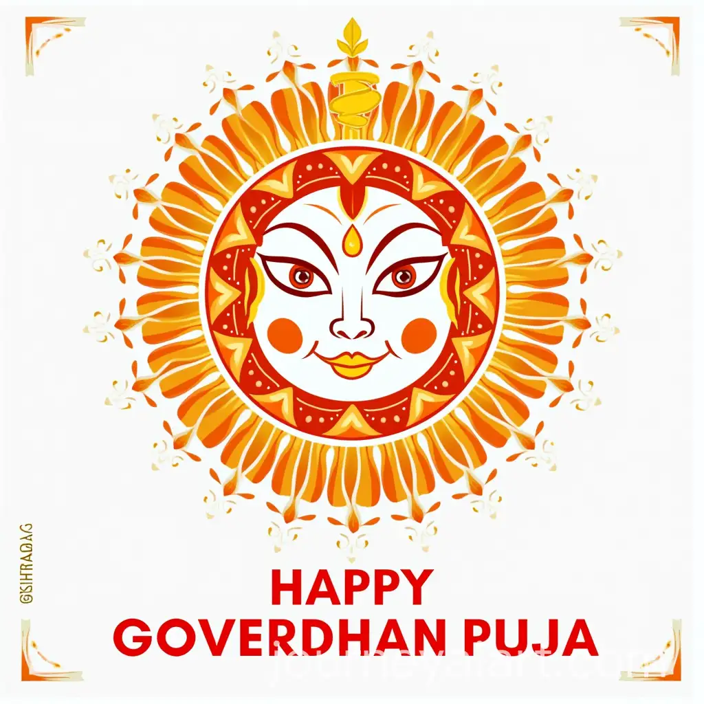 Goverdhan-Puja-Celebration-Poster-with-White-Theme