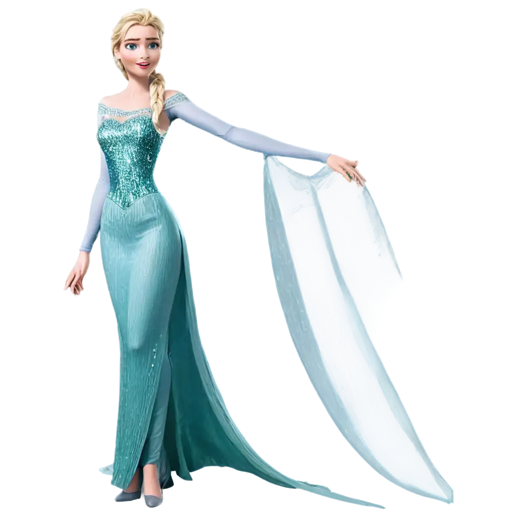 Elsa-PNG-Image-Enchanting-Frozen-Queen-Illustration-for-Digital-Art-Projects