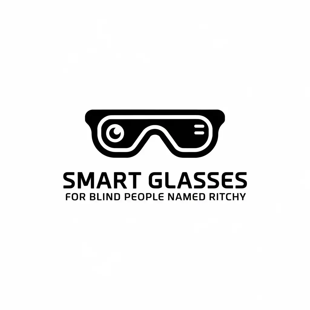 LOGO Design for Ritchy Minimalistic Glasses Symbol for Smart Glasses for Blind People