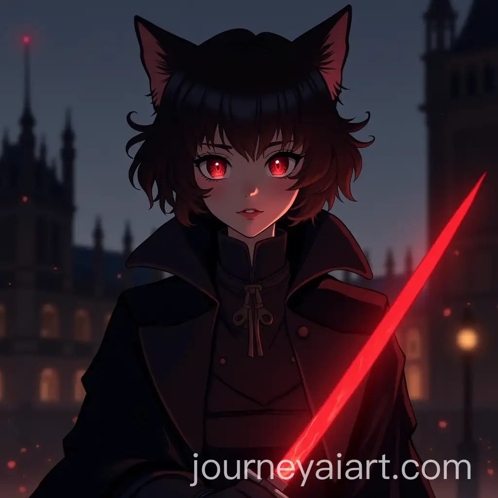 Anime-Cat-Woman-with-Dagger-in-1800s-London-Night-Scene