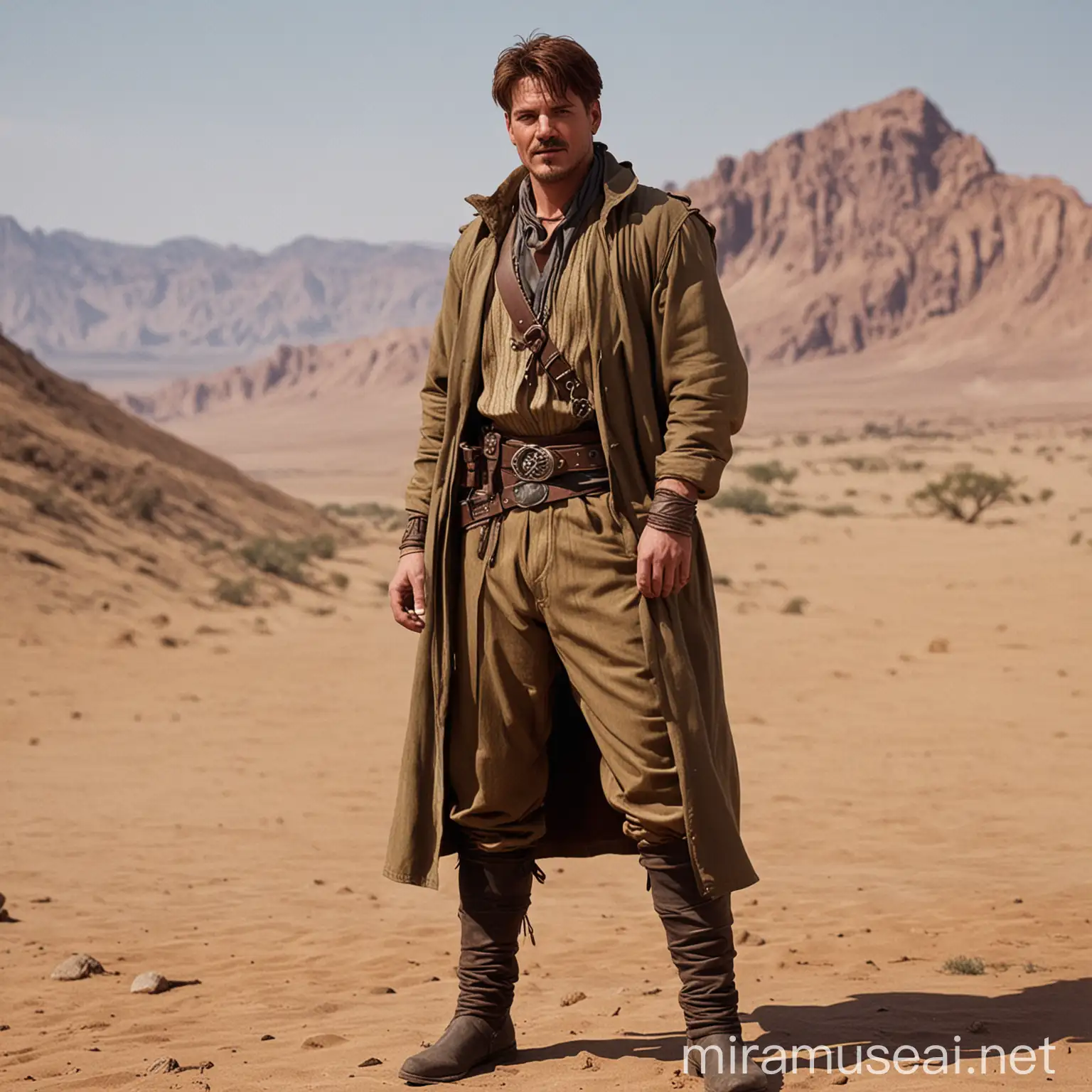 Aldo Raine in DD Desert Clothes Adventuring Under the Sun