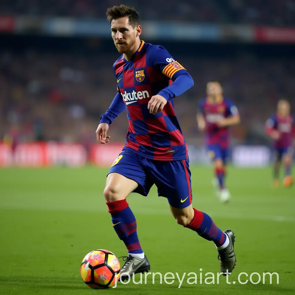 PortraitAI-Image-Prompt-Expansion-of-Lionel-Messi-in-a-Dynamic-Pose