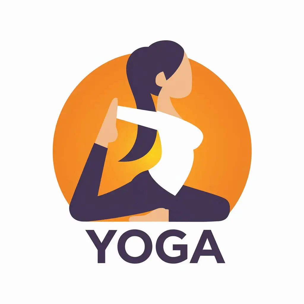 LOGO Design for Yoga Engaging Cartoonish Character with Balance Theme