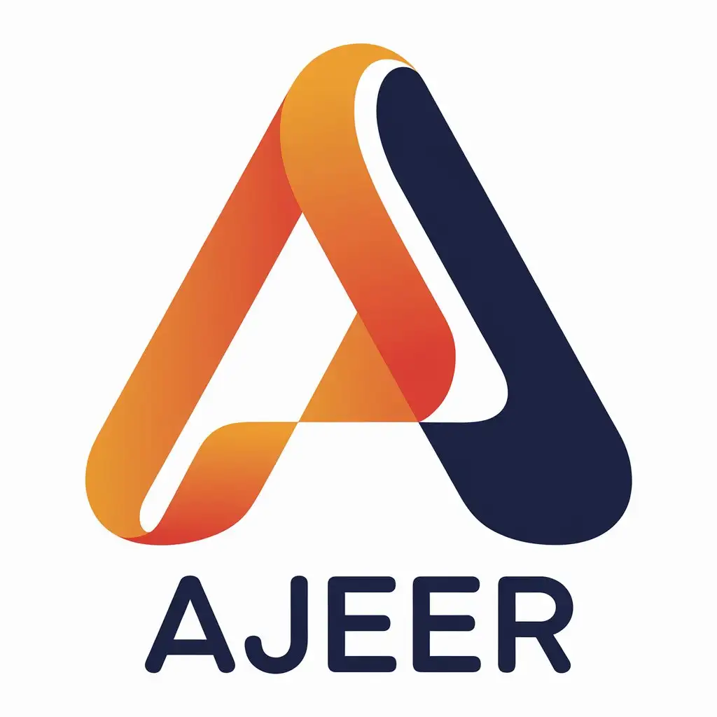 LOGO Design for Ajeer Modern Vector A Symbol with Clear Background