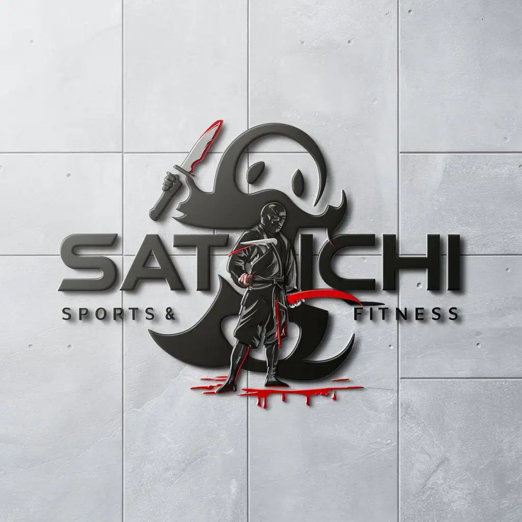 LOGO-Design-for-Satoichi-Ghost-Knife-and-Ninja-Theme-for-Sports-Fitness