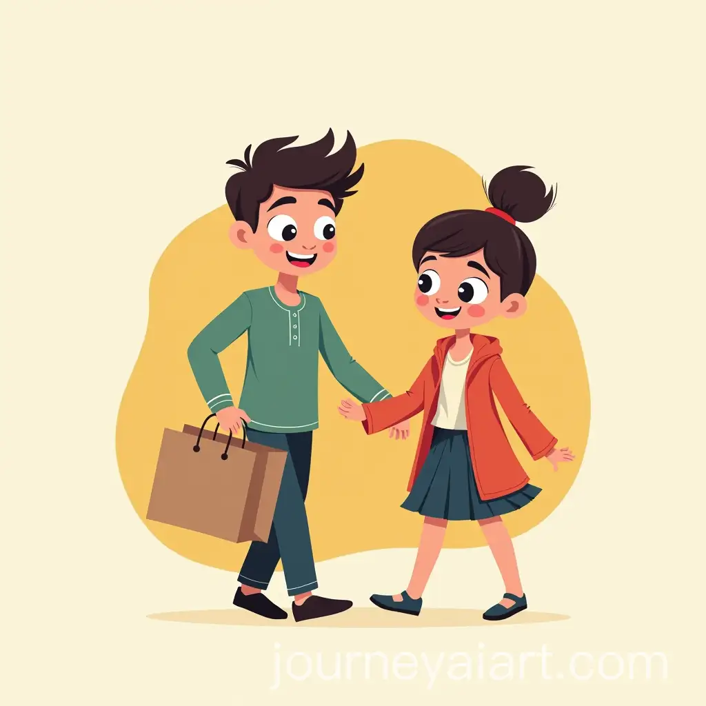 Cheerful-Boy-with-Girlfriend-in-Aaron-Blaise-Style-Illustration