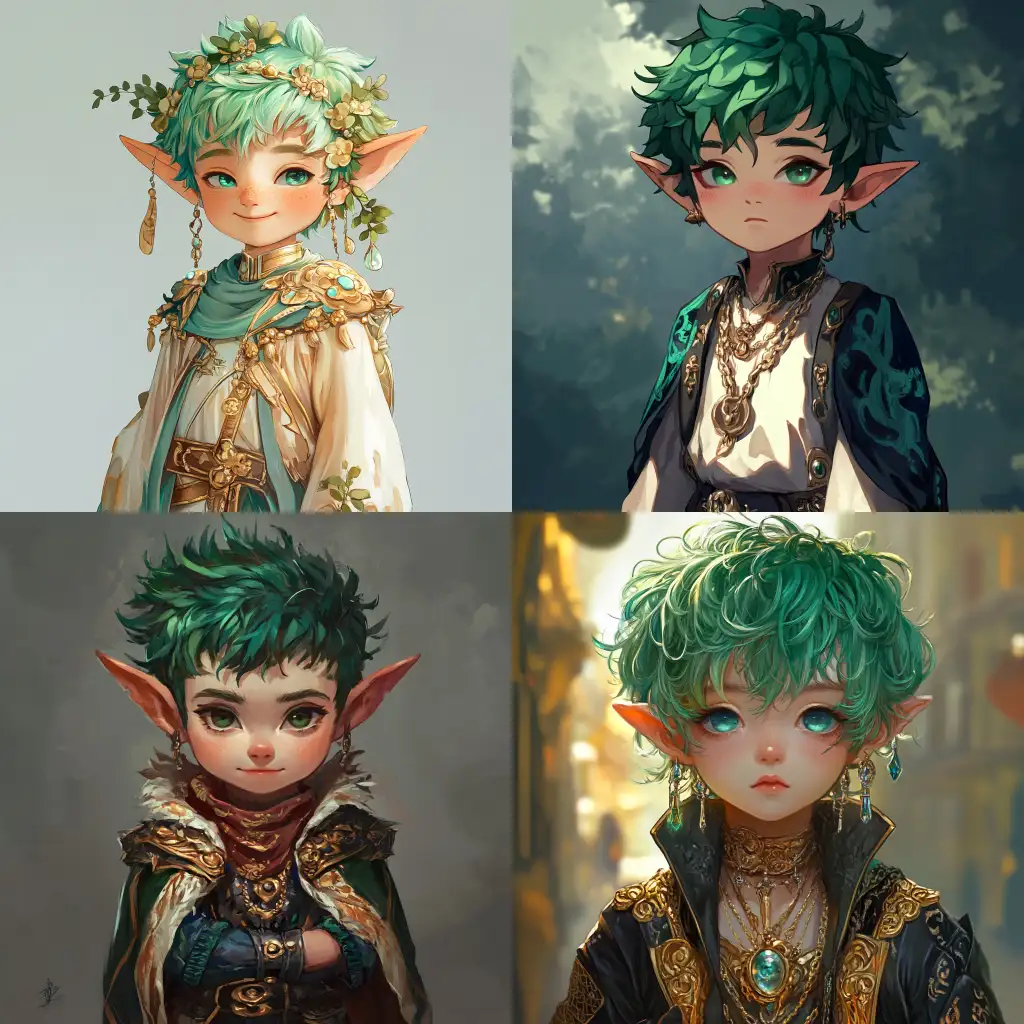 FantasyGnome-boy-in-luxury-Gnome-Boy-in-Luxurious-Clothes-with-Green-Hair-in-Anime-Style