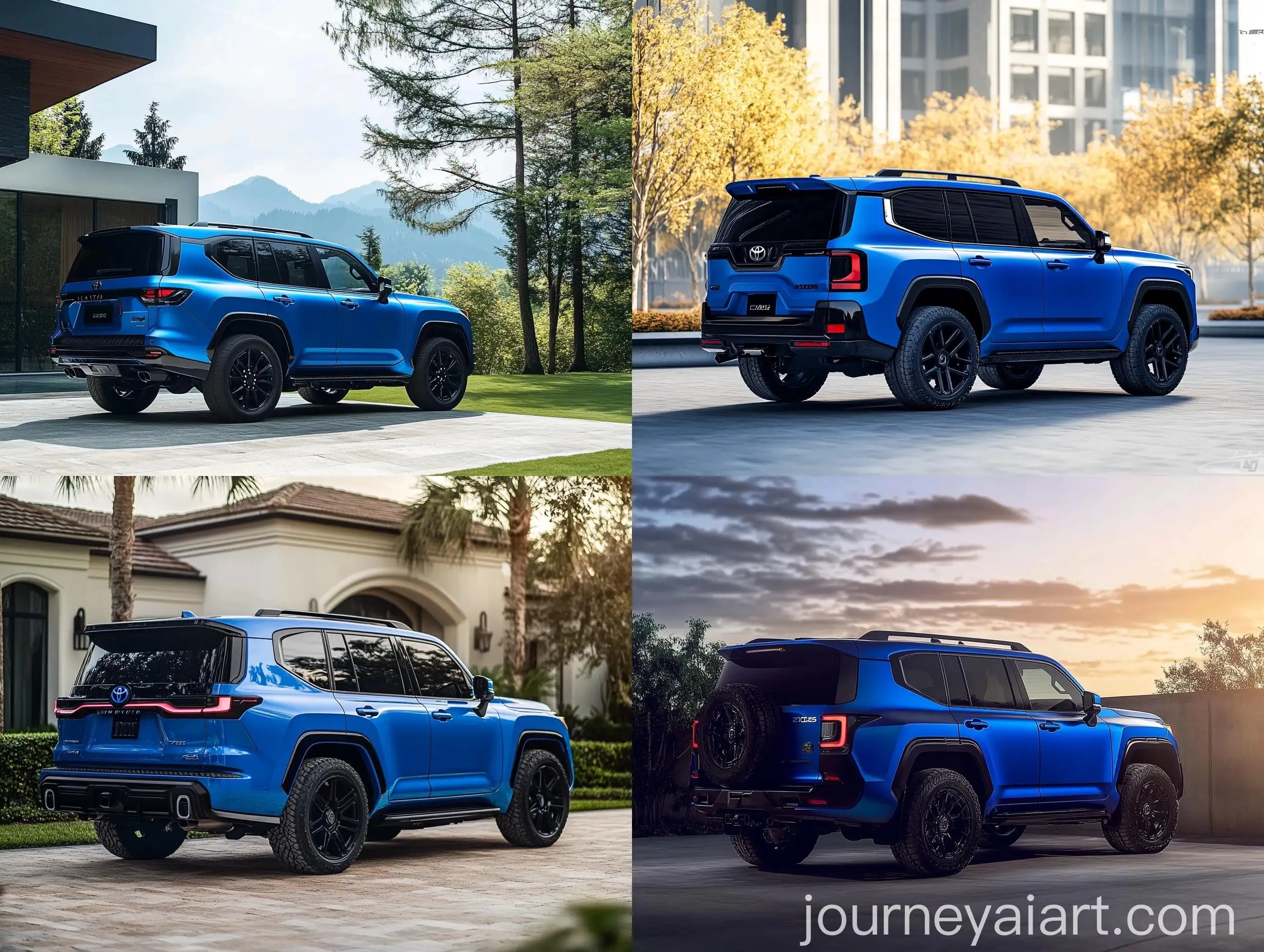 Futuristic-Blue-Toyota-Land-Cruiser-Mini-in-Modern-Setting