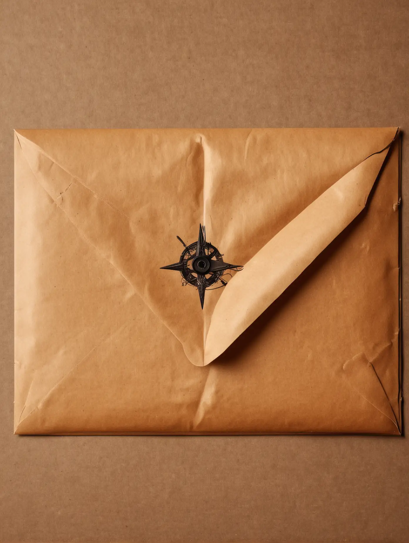 Mysterious Brown Spy Envelope with Secret Contents