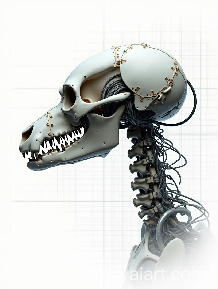 Biomechanical-Dog-Skull-Profile-A-Fusion-of-Organic-and-Mechanical-Elements