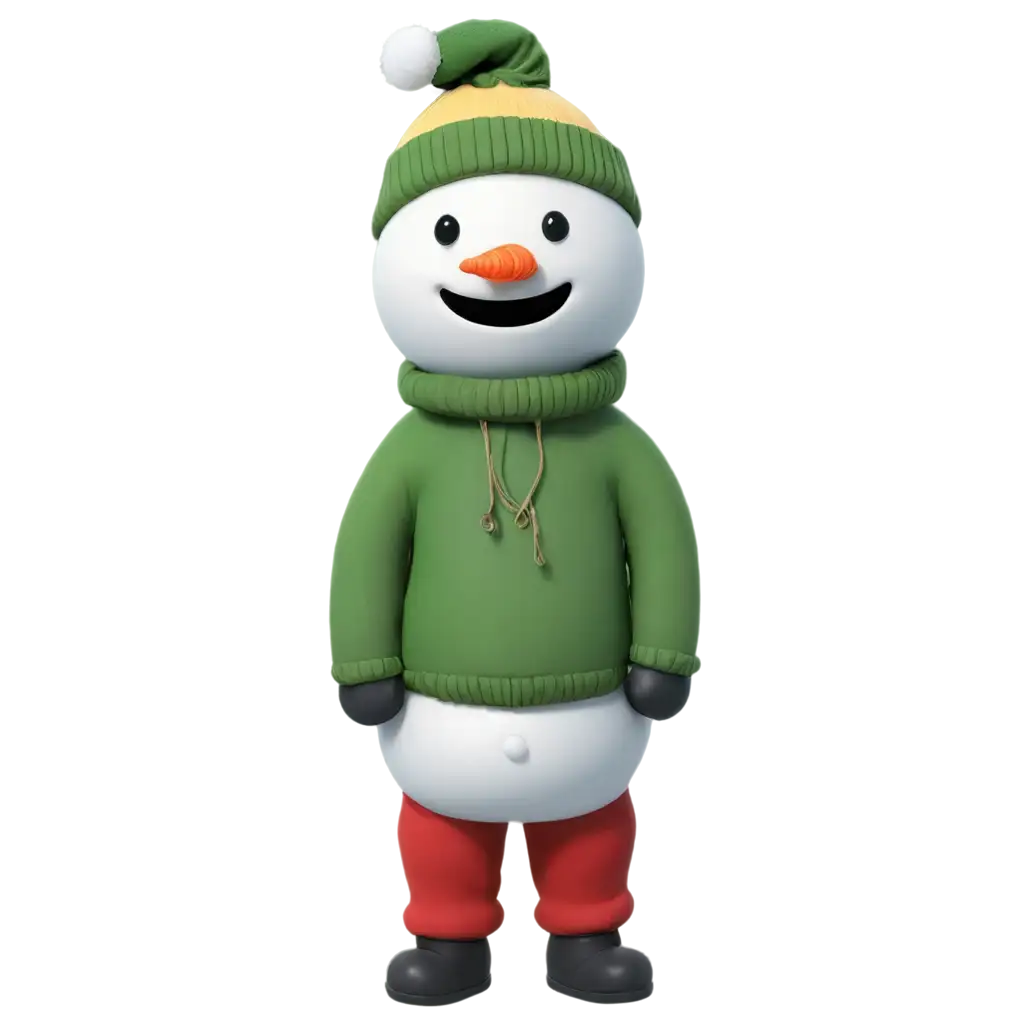 Snowman-Wearing-a-Hoodie-PNG-A-Cozy-Winter-Image-for-All-Your-Creative-Needs