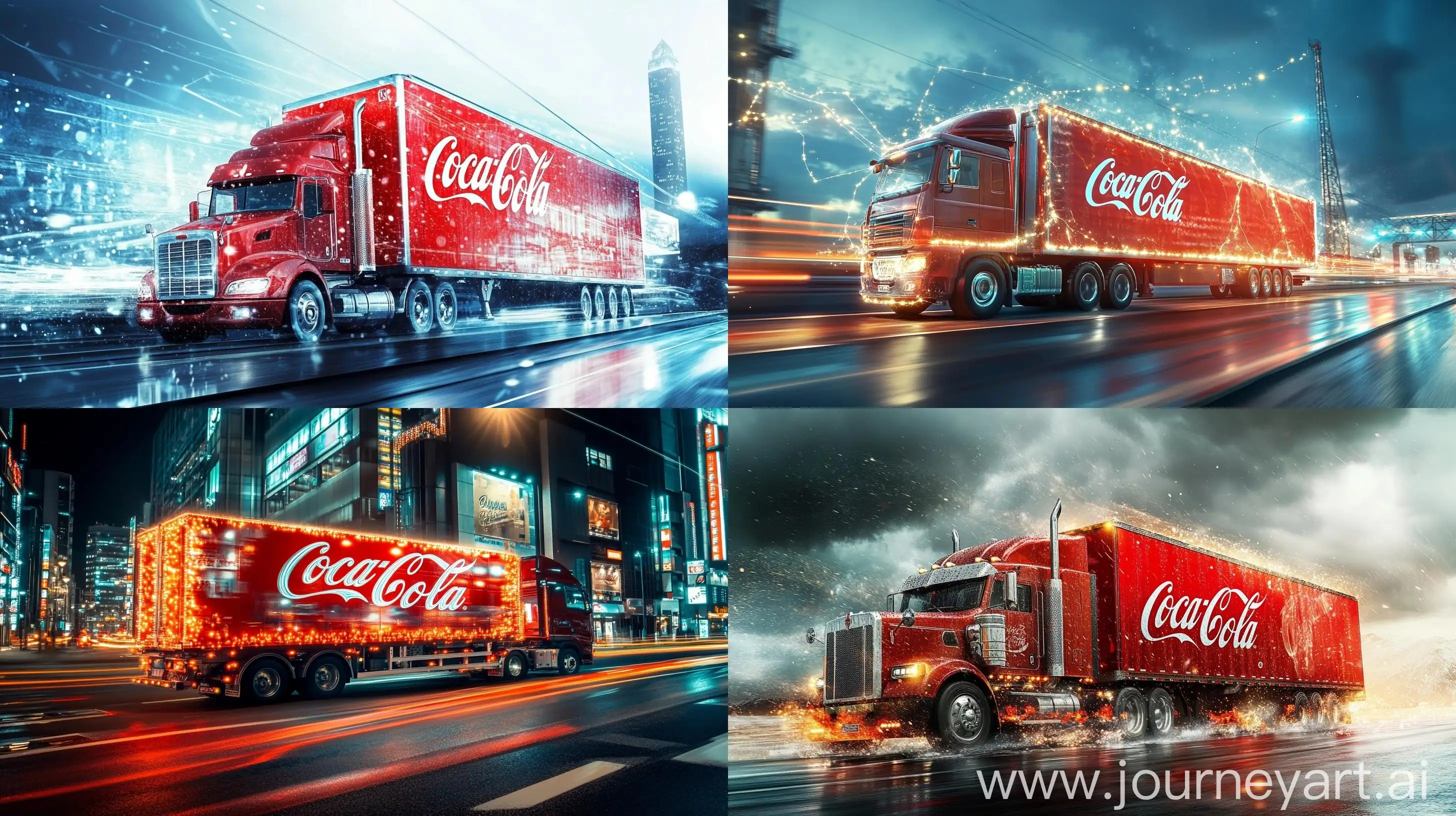 Economic-Elements-and-Electric-Truck-with-CocaCola-Theme