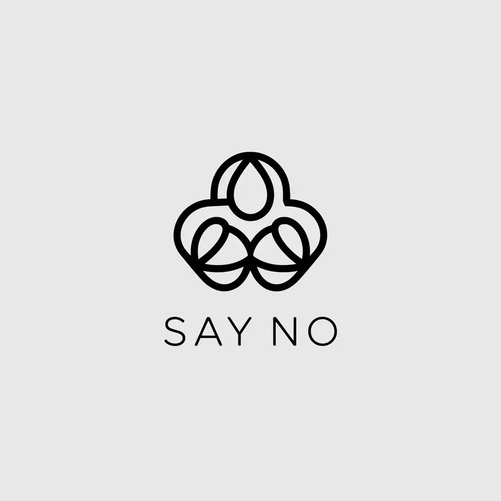 LOGO-Design-for-Say-No-Minimalistic-and-Stylish-Logo-for-Bead-Products