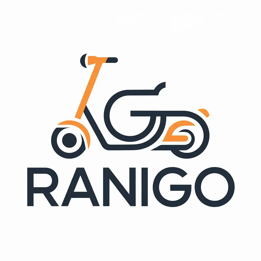 LOGO Design for RaniGo Electric Scooter Theme for Travel Industry with Clear Background