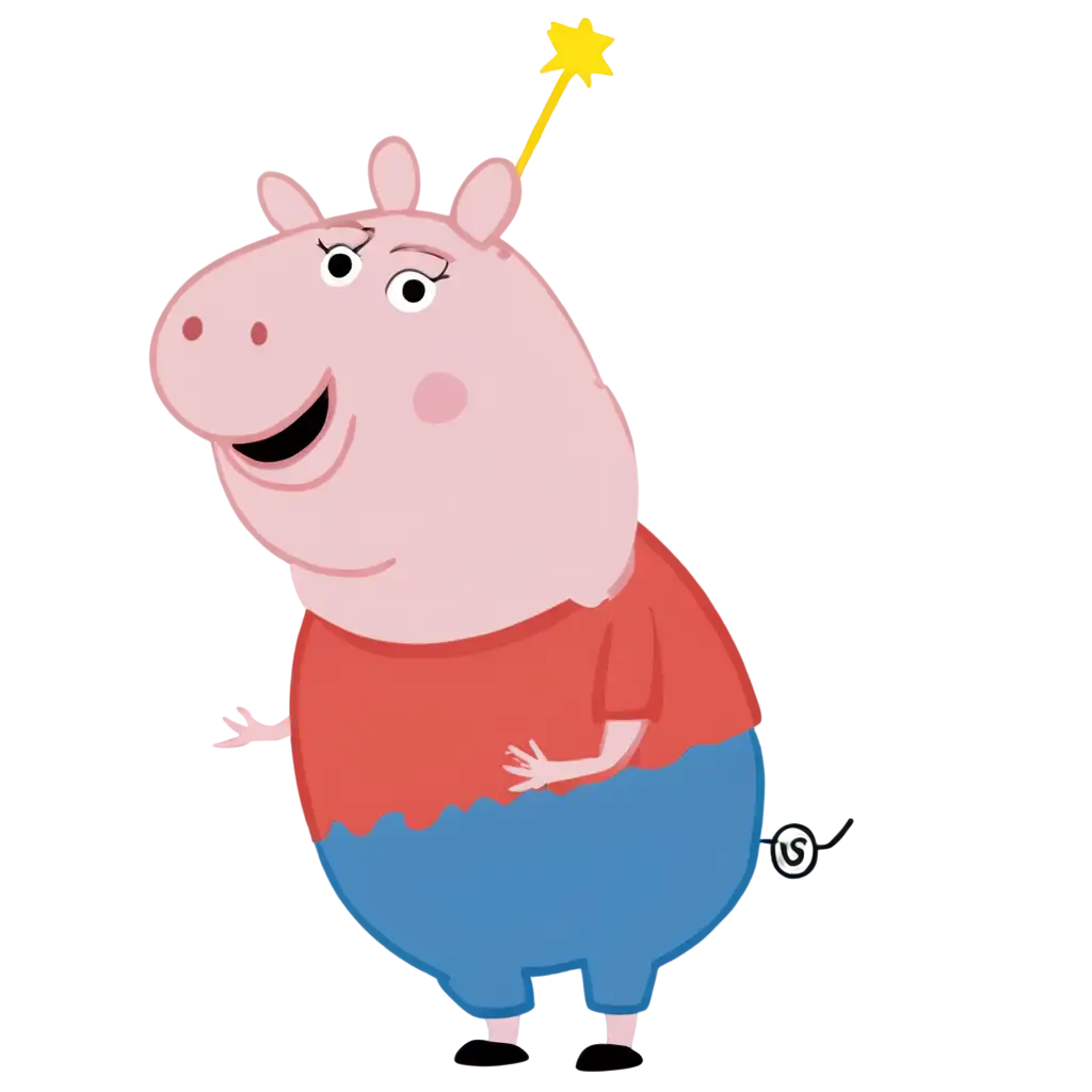 Peppa-Pig-PNG-Image-HighQuality-Transparent-Background-for-Versatile-Use