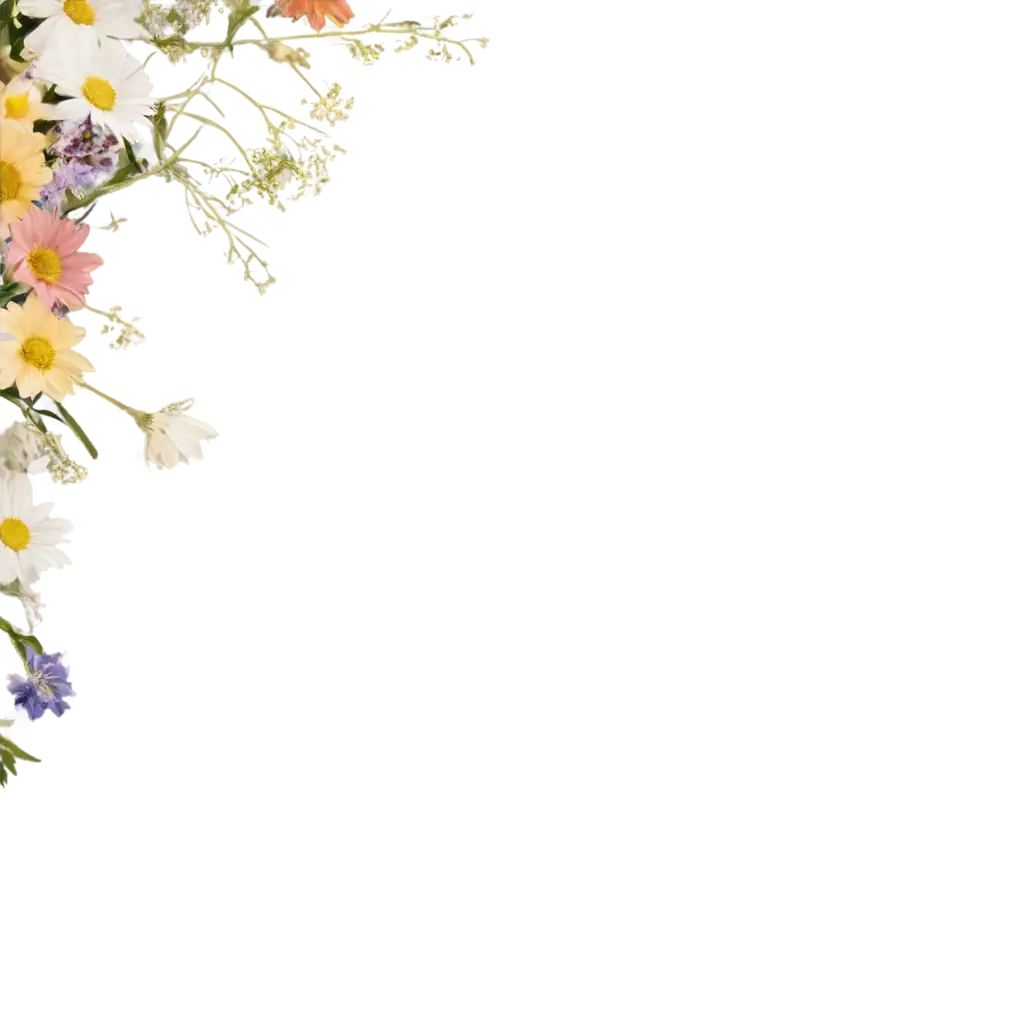 Soft-Floral-Wildflower-PNG-Image-Perfect-for-Elegant-Corner-Frame-Designs