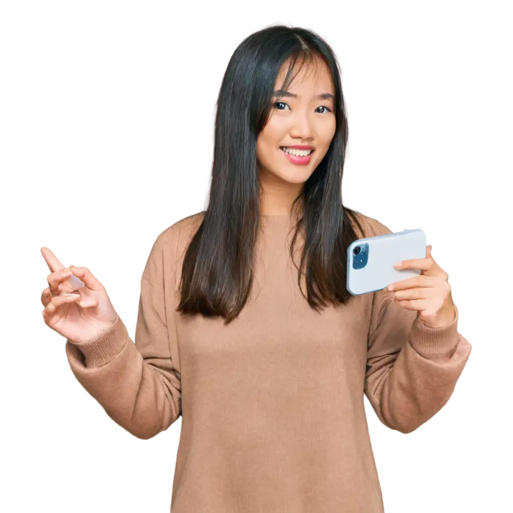 Earn-Money-Online-Asian-Girls-Using-iPhones-PNG-Image-for-Digital-Entrepreneurship