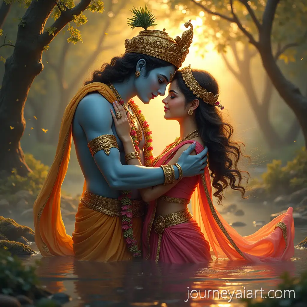 Radha-and-Krishna-Embracing-in-Serene-Divine-Hindu-Devotion