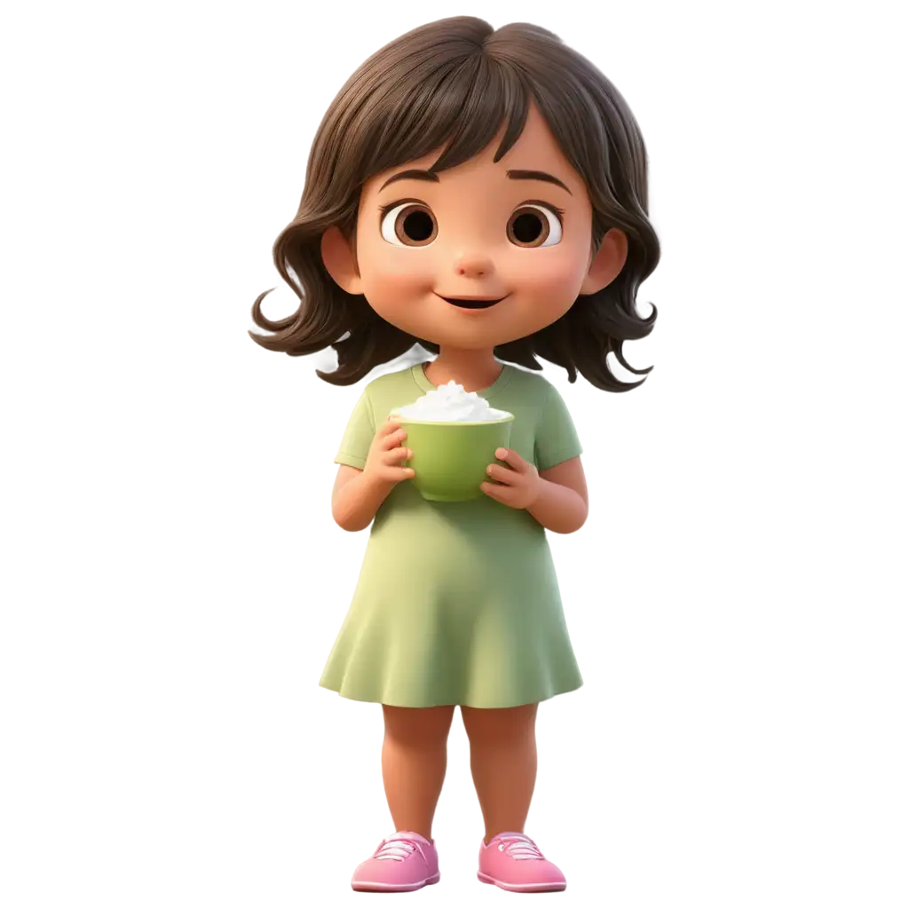 PNG-Cartoon-Baby-Taking-a-Beautiful-Green-Tea-Ice-Art-Vector-Seamless-Full-UHD-Image