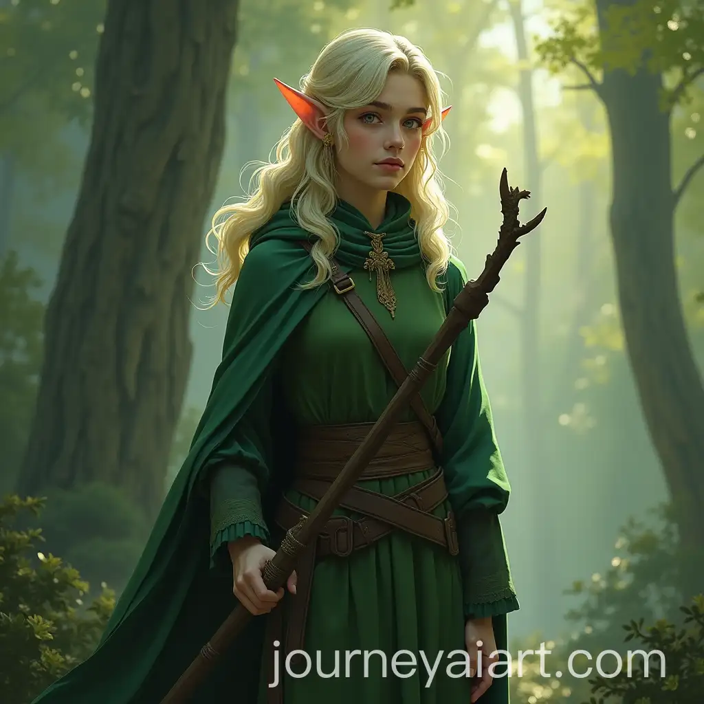 Kaerun-the-Elf-Portrait-TheAI-Image-Prompt-Expansion-Broken-Leaf-with-a-Heavy-Heart