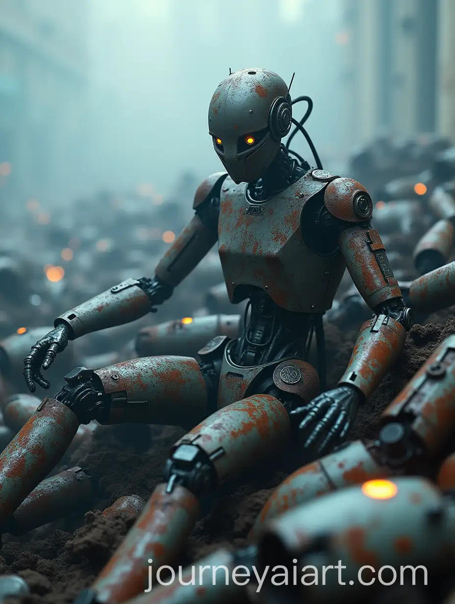 Pile-of-Broken-Robots-with-Glowing-Components-and-Smoke-in-Eerie-Atmosphere