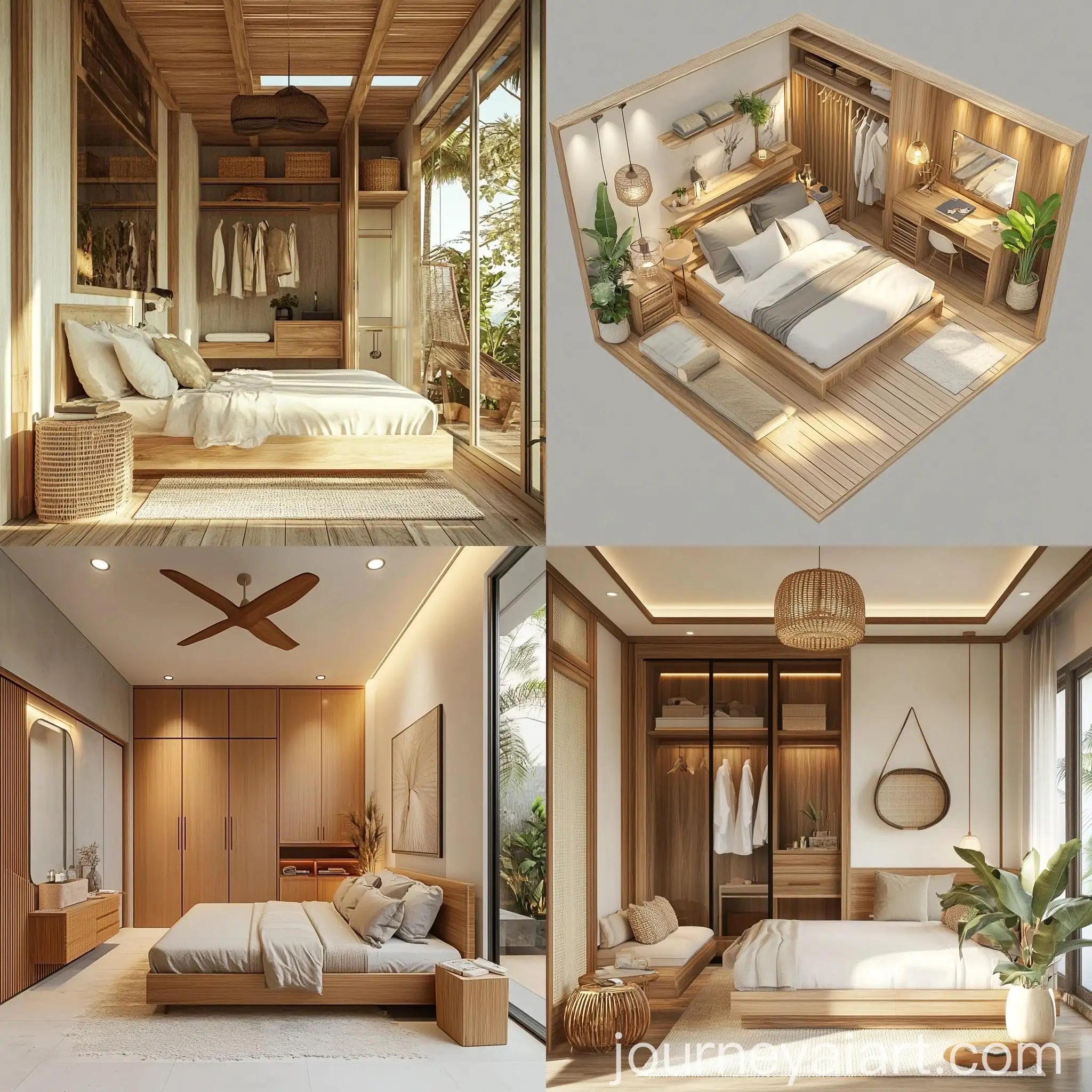 Modern-Tropical-Villa-Bedroom-Design-with-Wooden-Furniture